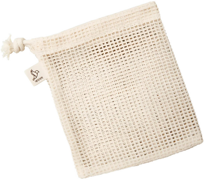 네이처픽 100% 유기농 순면 비누망 국내제작 제로웨이스트, 1개