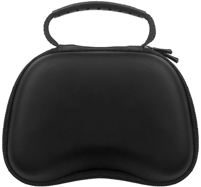 DATA FROG PS4/PS5/Xbox Series/Switch 2 Pro 호환 게임패드 보호 캐리백 PSVita 수납 가능 다용도 하드 파우치, 1개, 검은색, EVA