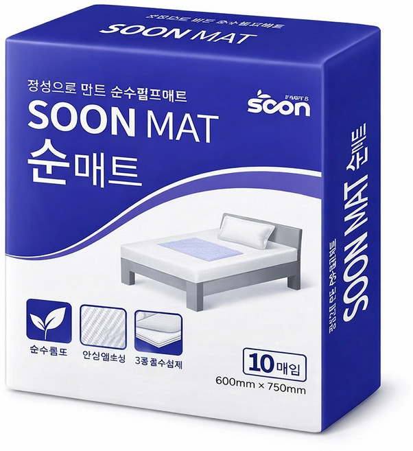 순매트 깔개매트 10팩 100매, 10매입, 10개