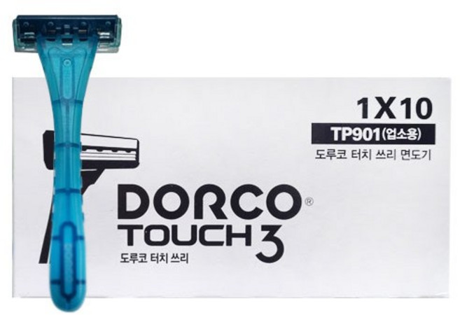 도루코 더치3 일회용 3중날 면도기 TP900, 1개입, 50개