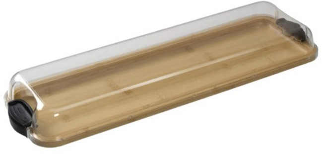 샤퀴테리 보드 휴대용 서빙 야채 스테이크 고기 피크닉 치즈를위한 투명 잠금 뚜껑이있는 직사각형 다목적