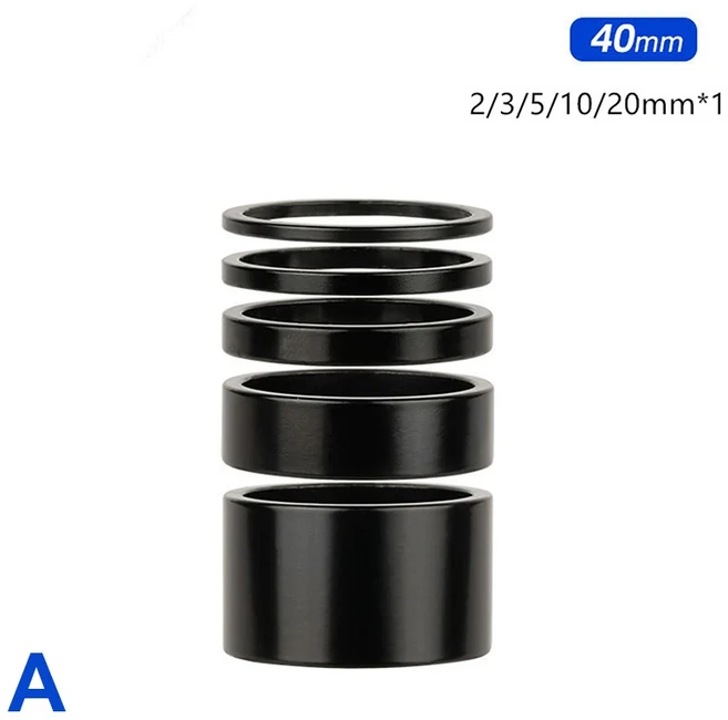 자전거 헤드셋 RISK 알루미늄 합금 포크 와셔 스템 스페이서 상승 핸들 바 링 사이클링 액세서리 5mm 10mm 조정