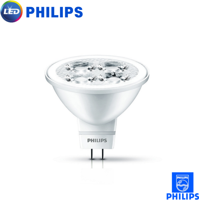 필립스 LED MR16 5W (신형) / LED할로겐램프 50W 대체, 전구색, 1개