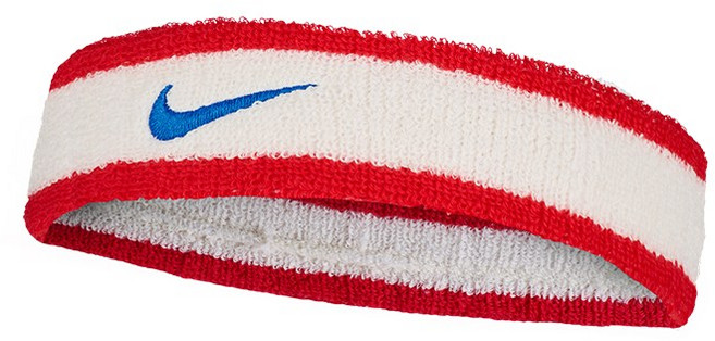나이키 스우시 클래식 헤어밴드 1P, 레드아이보리혼합, 1개