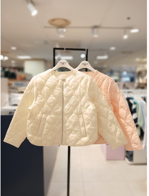 폴햄키즈 빠른배송 여아 다운필 라이트 라운드 넥 점퍼 PKG1JP2010