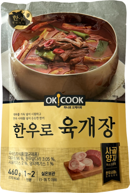 농협 OKCOOK 한우로 육개장, 1개, 460g