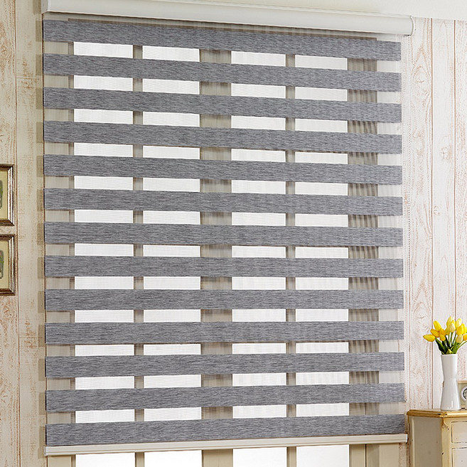 [윈샵 주문제작 고급 머큐리 콤비 블라인드 ]예쁜 화이트 롤스크린 아파트거실주방안방 브라인드 아이방 설치_우드룩 2