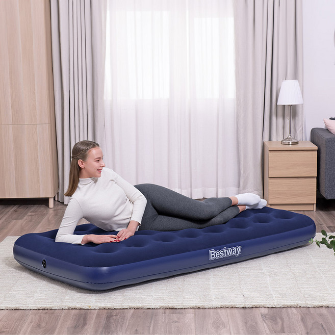 베스트웨이 BW 67001 슈프림 트윈에어매트 매트리스 휴대용 에어매트 캠핑매트, 블루