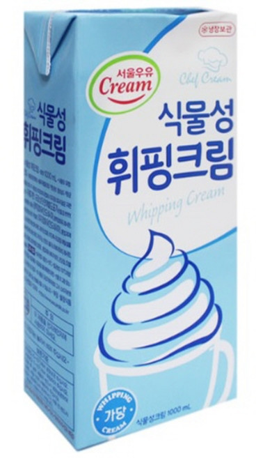 서울우유 식물성 휘핑크림 1L, 6개