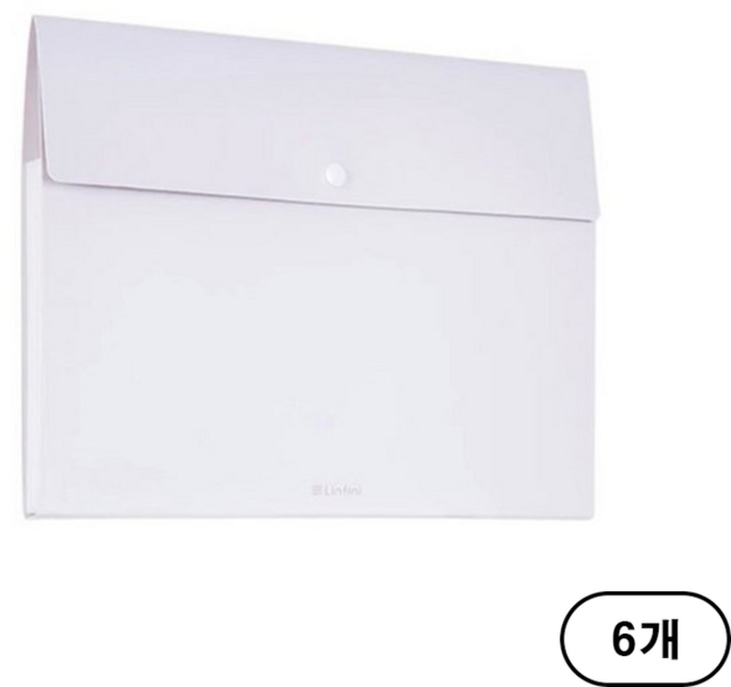 델리 심플 도큐먼트 파일백 5분류 72455, 파스텔그레이 (Gray), 6개