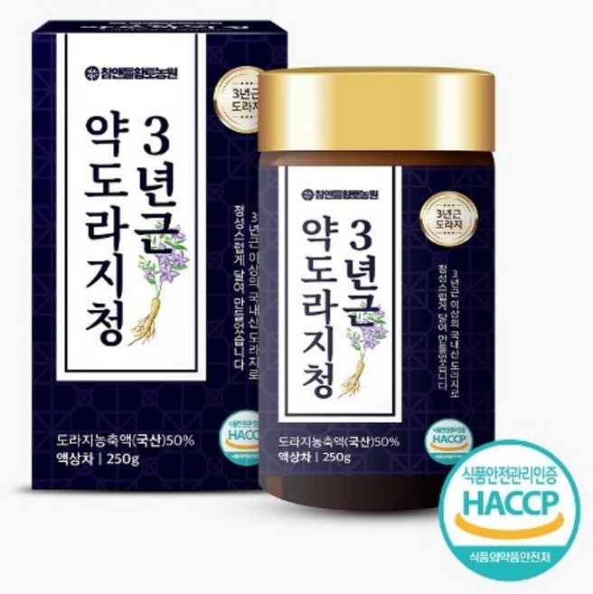참앤들황토농원 3년근 약도라지청, 250g, 1개