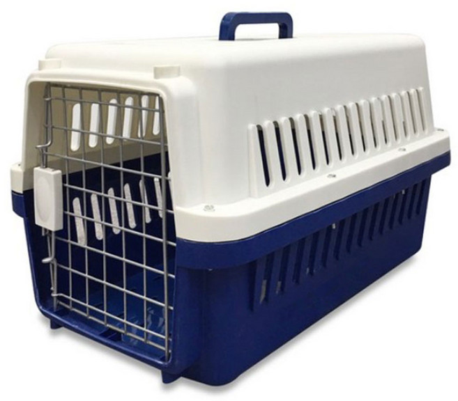 마마쇼 세이프락 강아지 고양이 켄넬 이동장 캐리어, 블루, 1개