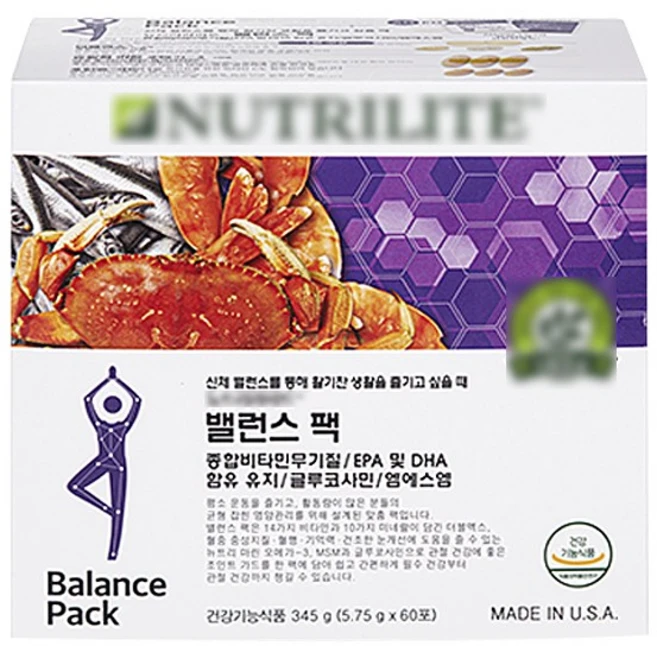 암웨이 밸런스팩(골든팩)/최신정품, 5.75g, 60개 - 쿠팡