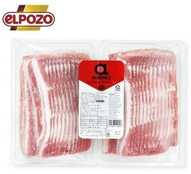 보라티알 [보라티알](냉동) 엘포조 슬라이스 베이컨 1kg x2개, 2개