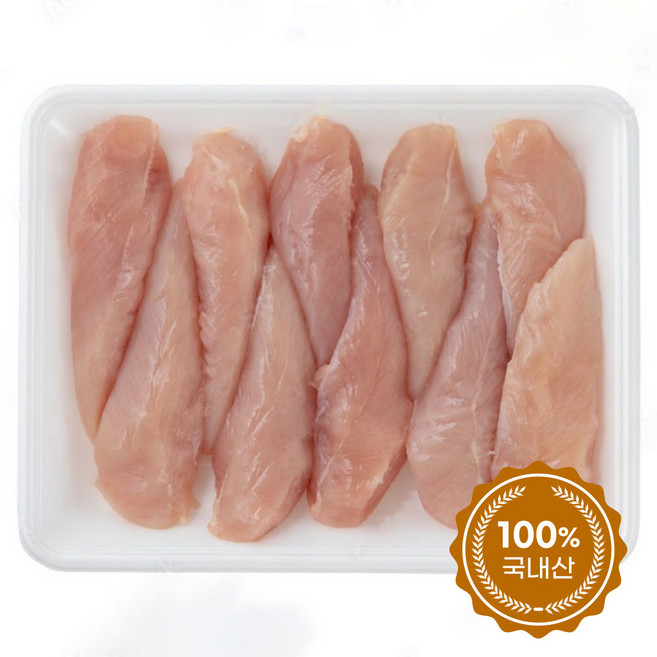 케이원푸드 국내산 냉동 닭안심 10kg 1세트, 10개