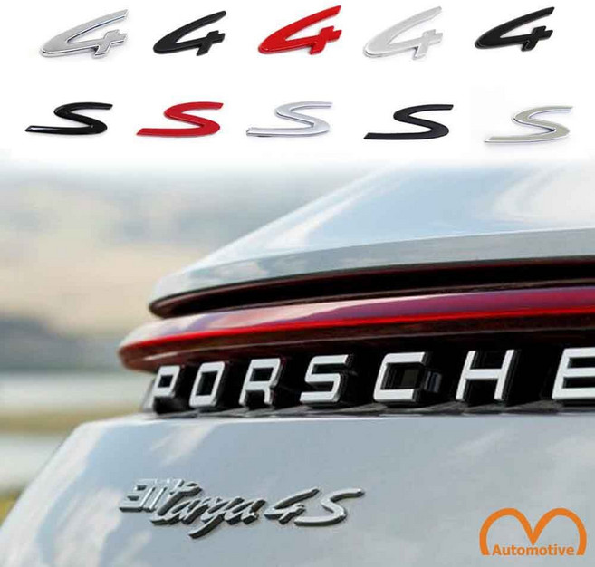 포르쉐 호환 GTS 소 대 엠블럼, 소자-크롬, .