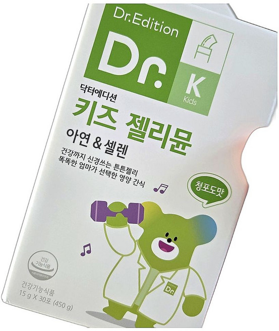 유아 청소년 건강 증진 아연 영양제 젤리 형태 간편 섭취 건강식품 30포 1개, 15g