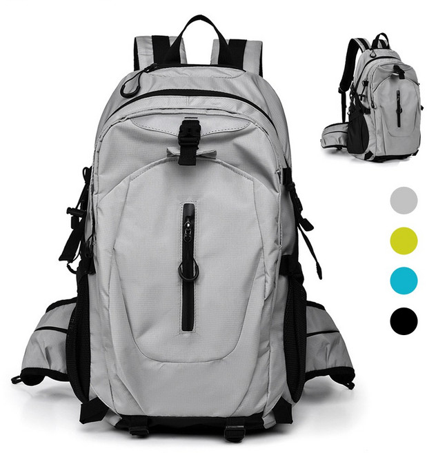 NUTRIVIO 등산배낭 여행용 경량 백패 방수 배낭 등산가방, 그레이