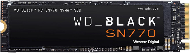 WDBLACK 1TB SN770 NVMe SSD - Gen4 PCIe M.2 2280 5 150 - WDS100T3X0E 내장 게이밍 솔리드