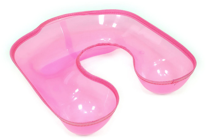 다다올 가볍과 편안한 플라스틱 중화 받침대 파마받이, 1개, 핑크