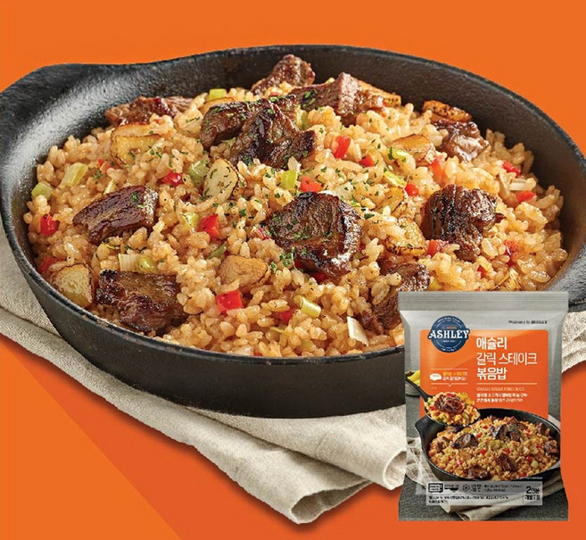 애슐리 갈릭 스테이크 볶음밥, 8개, 230g