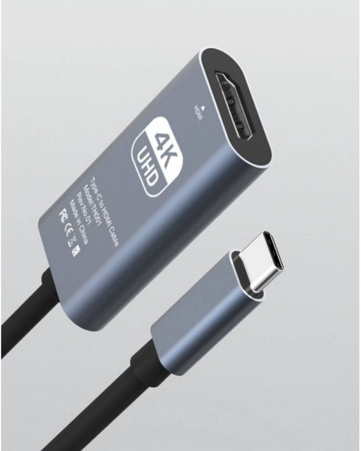 波波 機械師 Type-C轉HDMI母頭 15cm長 4K 30Hz, 1個