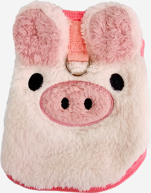 핑크 포근꿀꿀이 애견의류 강아지옷 뽀글이 겨울옷, 1개