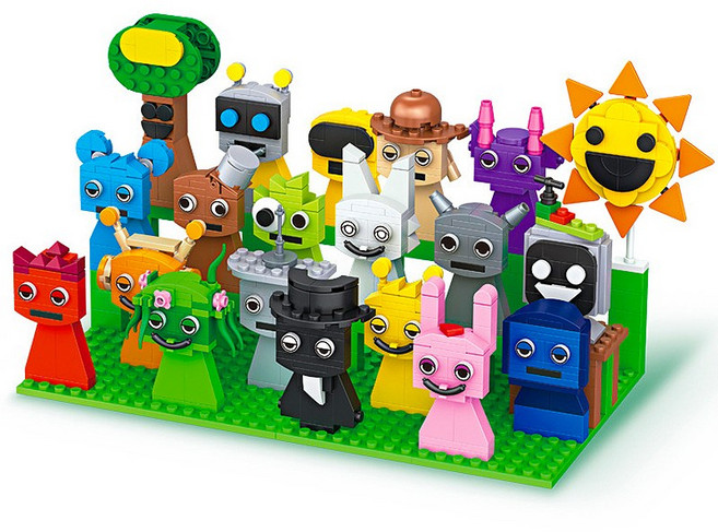 스프런키 Sprunki 미스터썬 미스터트리와 친구들 블록 20종 S250320, 20개