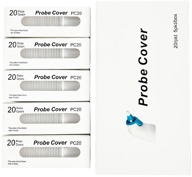 KIRABI 필터 브라운 체온계 호환 필터 캡 irt6030 리필용 커버, 5개