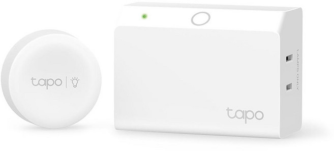 TP-Link Tapo 스마트 디머 플러그 키트 매터 호환 무선 디머 버튼 듀얼 콘센트 최대 전원 300W 홈 알렉사 및 홈 ETL 2 4G 와이파이 화이트 Ta, Smart Dimmer Plug KIT