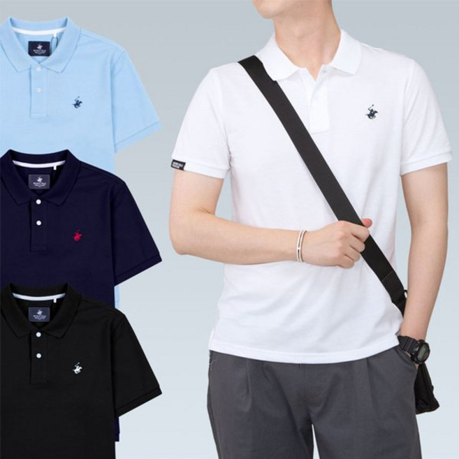 비버리힐스폴로클럽 베이직 남성 반팔 카라 티셔츠 빅사이즈 120 있어요