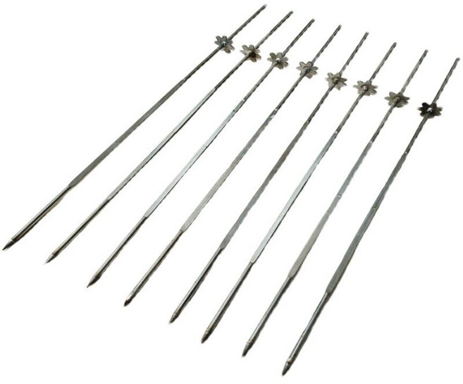 양꼬치꼬챙이 꼬치 스틱 바비큐 바베큐 꽂이 업소용, 꼬치 50개, 1개