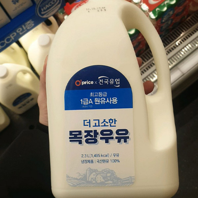 킴스클럽 1A급 원유 목장우유, 2.3L, 1개