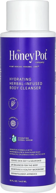 The Honey Pot Company 수분 공급 허브 함유 바디 클렌저 라벤더 & 카모마일 443ml(15fl oz), TheHoneyPotCompany수분공급허브함유바디클렌, 1개, 443ml - 쿠팡