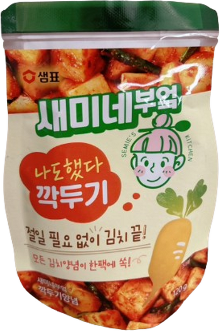 샘표 새미네부엌 깍두기 양념, 120g, 4개