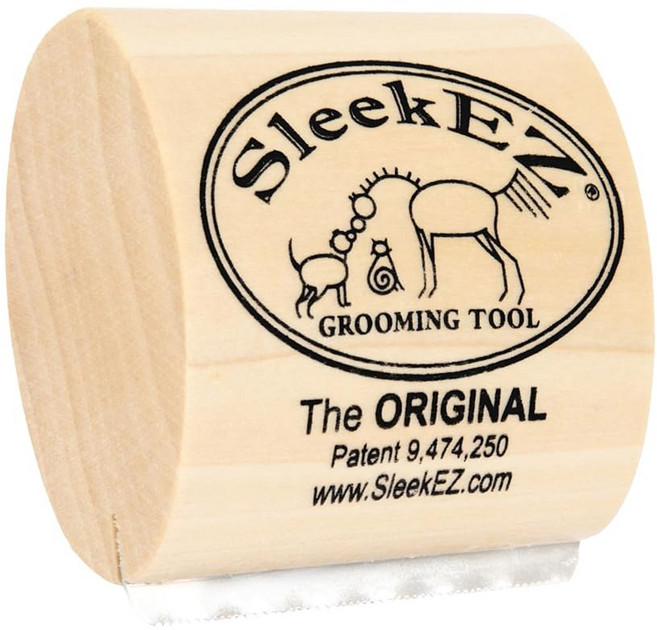 털갈이 및 개 손질 용품을 위한 SleekEZ강아지 브러시 | 반려동물 제모 도구 모든 모피 유형에 적합 숏 미디엄 롱 헤어 반려동물용 95% 감소 미국산 1팩 5인치, Cat Brush, 1개