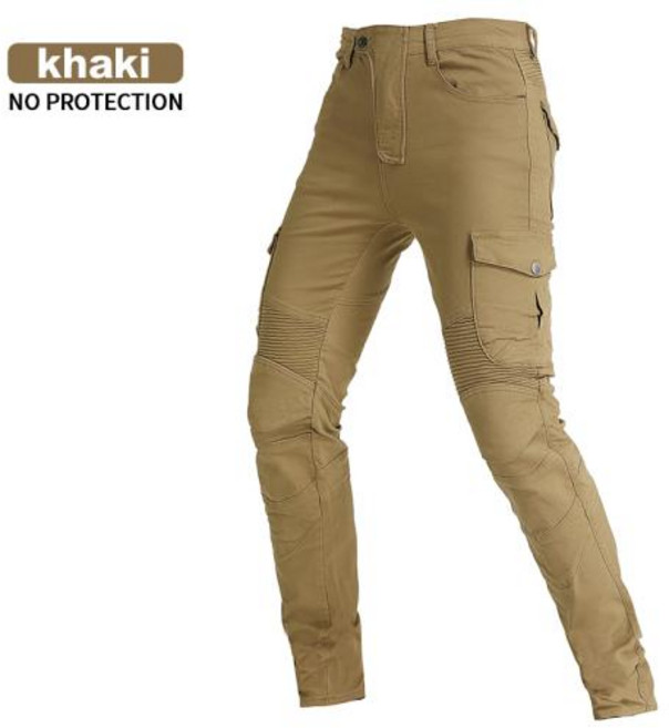 남성 여름 바지 모토 오토바이 보호 장비 승마 여행 기어 여성, XL, Khaki NO protect