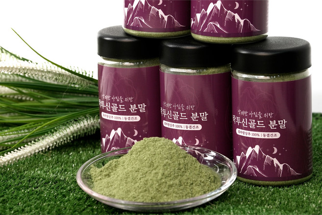 흑하랑 상추차 잠잘오는 자연유래성분 락투카리움 숙면차 오늘밤 락투신골드 동결건조 분말(35g), 35g, 2개