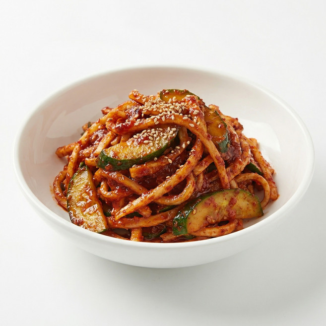 질기다는 편견을 깨는 부드러운 명품 새콤달콤 도라지 오이 초무침, 300g, 3개