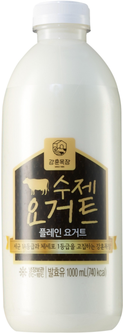 강훈목장 수제요거트 플레인 1000ml, 1L