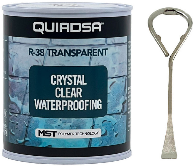 R38 투명 바르는 실리콘 방수 페인트 타일 벽돌 옥상 바닥 내벽 외벽 베란다 창틀 샷시 틈새 크랙보수 누수방지, 800g, 1개