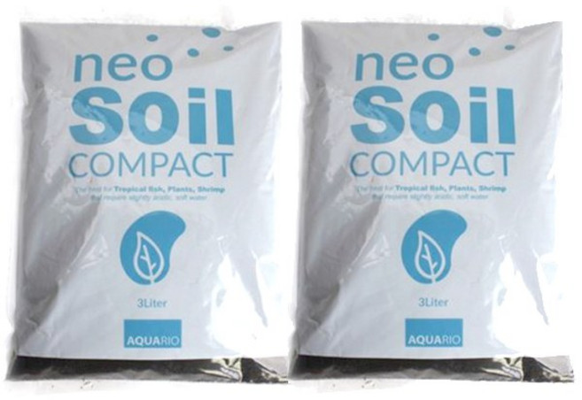 아쿠아리오 네오 컴팩트 소일 수조 바닥재 3mm, 3L, 2개