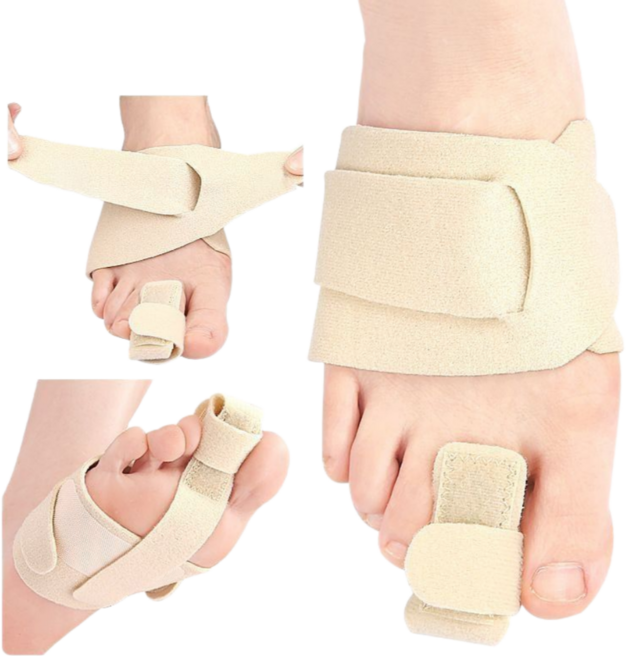 엄지 새끼 발가락 깁스의료용 기브스 골절 부목 보호대 고정 반깁스 지지대, 1개