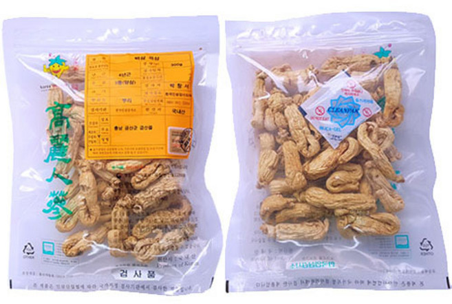 고려인삼 건삼 백삼 4년근 곡삼 3등 50뿌리 300g, 1개