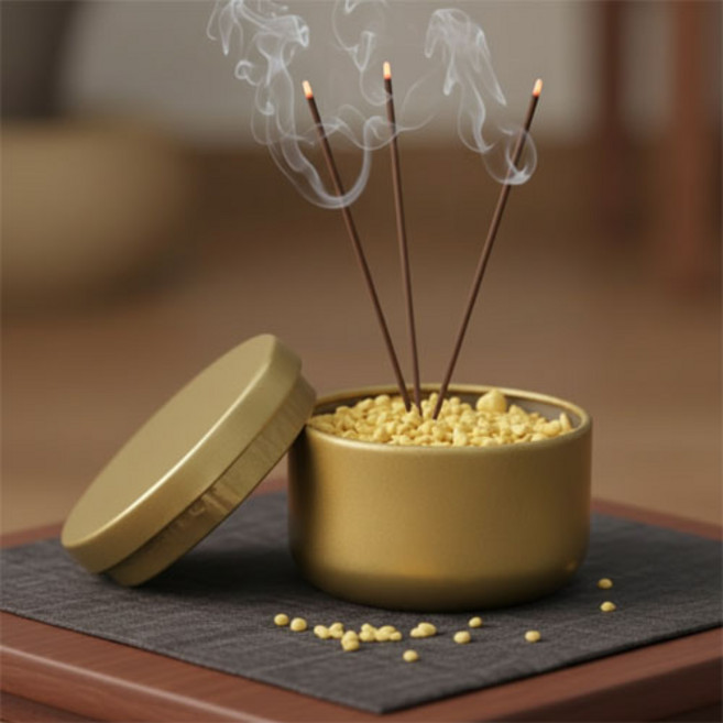 제사 성묘 제수용품 휴대용 향로 구슬 향로주 E628, 1개