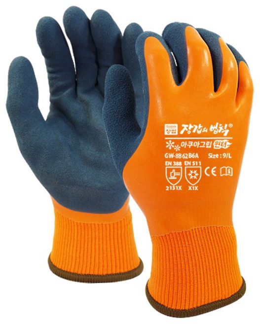 장갑의법칙 아쿠아그립 윈터 방한 방수 기모장갑 5켤레, 5세트