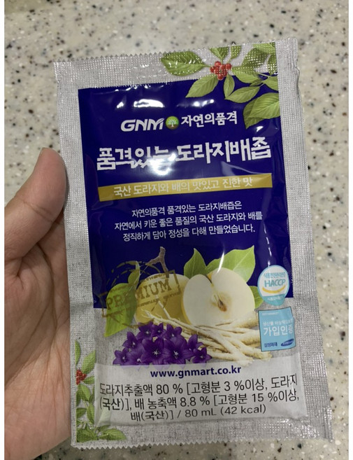 GNM자연의품격 품격있는 도라지배즙, 80ml, 60개