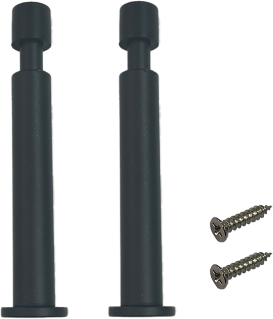 철부자 스프링 도어스토퍼 완충막대 피스고정형, 2개, 블랙