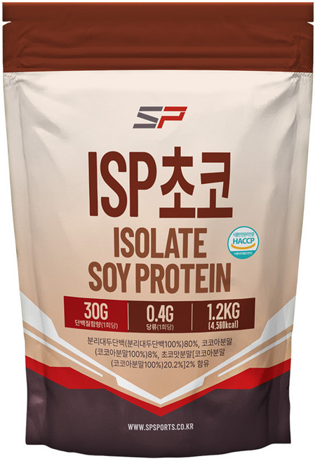 6위 - SP스포츠 ISP 분리대두단백질 초코맛, 1.2kg, 1개