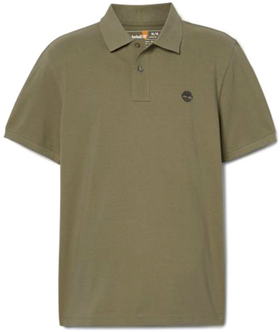 팀버랜드 팀버랜드 남성 스몰 로고 반팔티 카키_TB0A62T5A581